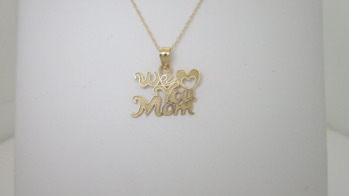 mothers necklace gold